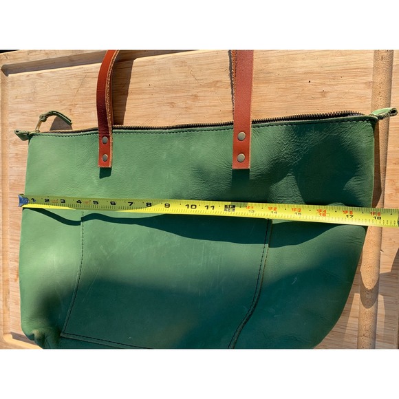 Portland Leather Goods Tote Bag succulent Zipper Top Shoulder tandles Bag plg - Picture 5 of 8